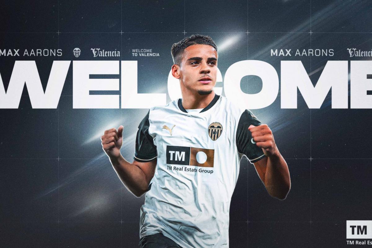 Max Aarons firma por el Valencia hasta junio, cedido con opción de compra