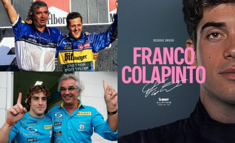 Schumacher, Alonso… y ¡Colapinto!, el último capricho de Briatore: «Vi talento y lo quise a toda costa»