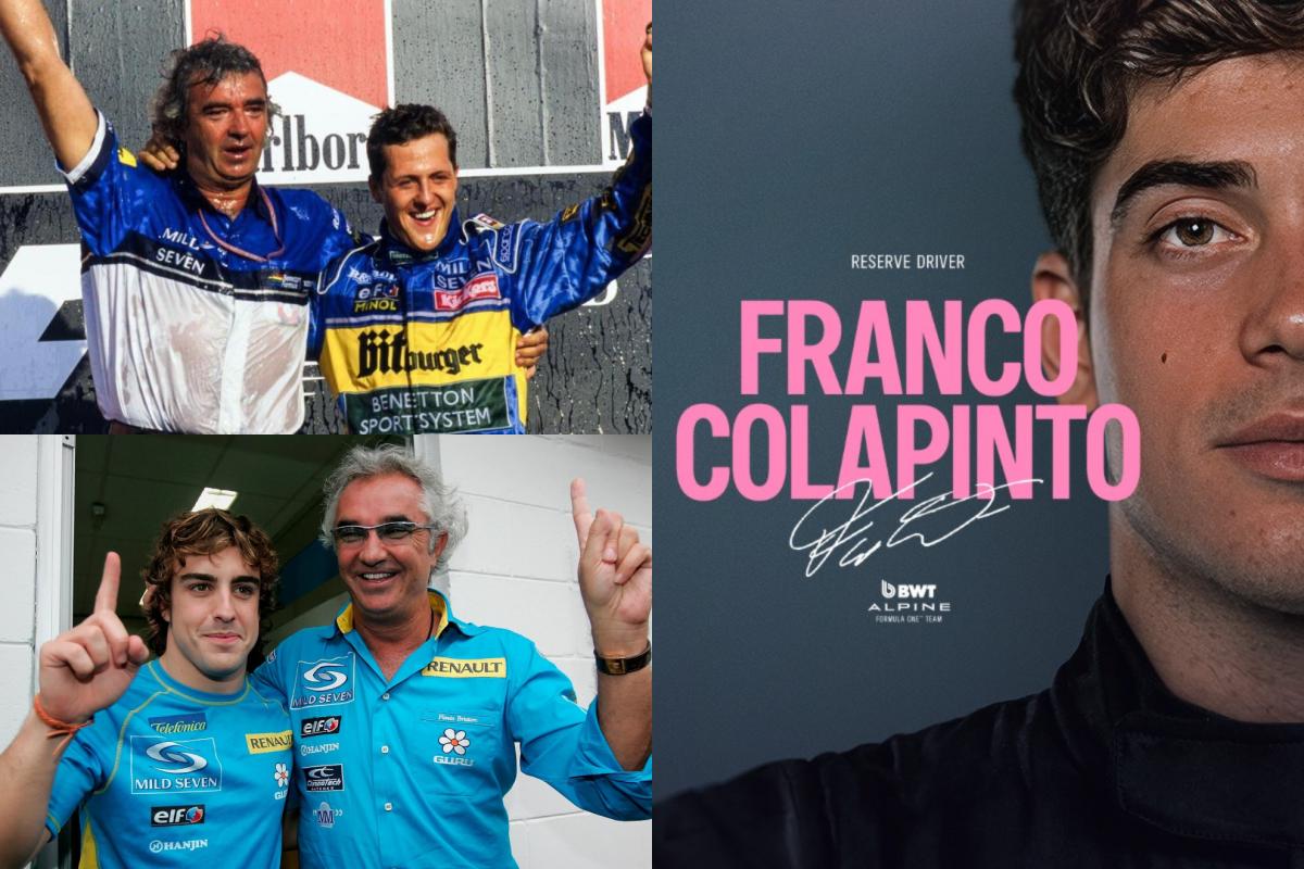 Schumacher, Alonso… y ¡Colapinto!, el último capricho de Briatore: «Vi talento y lo quise a toda costa»