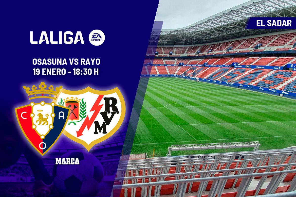 Osasuna – Rayo: horario y dónde ver en TV el partido de LaLiga EA Sports