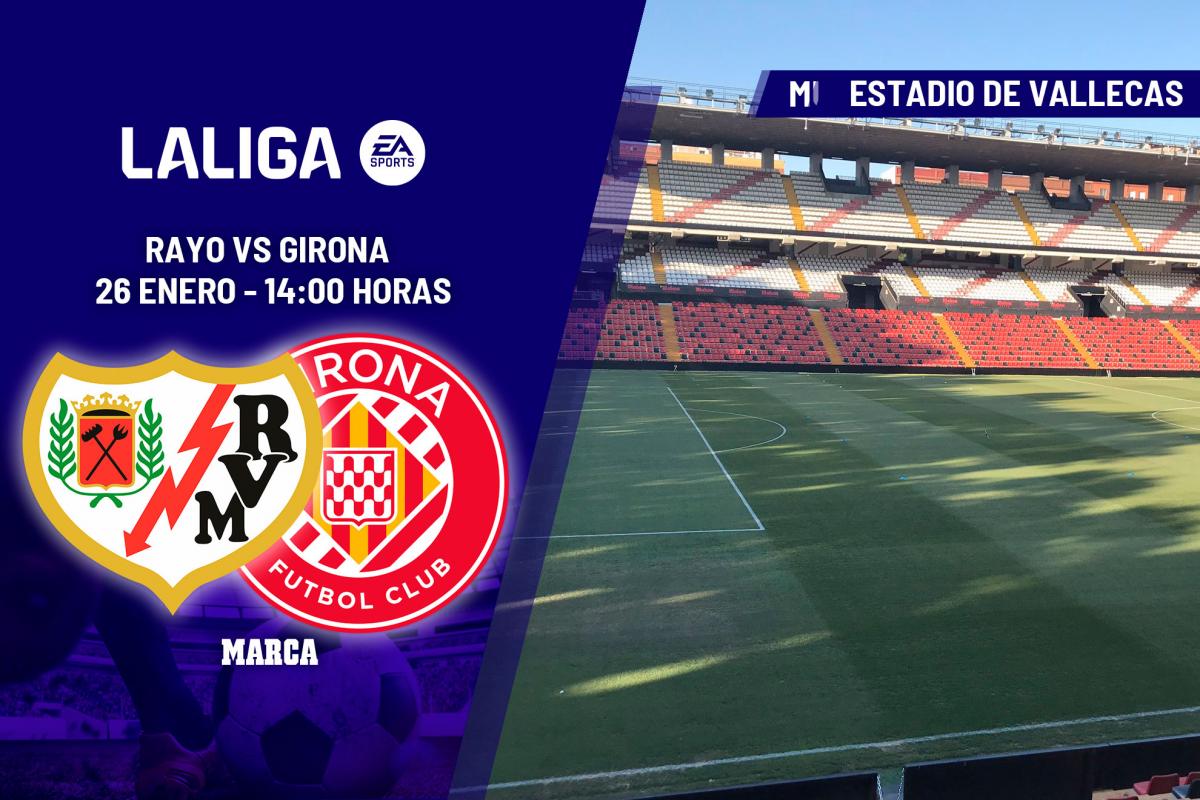 Rayo Vallecano – Girona: horario y dónde ver en TV el partido de LaLiga EA Sports