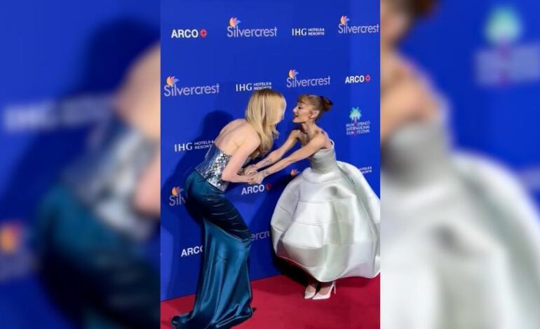 NICOLE KIDMAN ARIANA GRANDE | El emocionante encuentro de Nicole Kidman y Ariana Grande en el Festival de Palm Springs