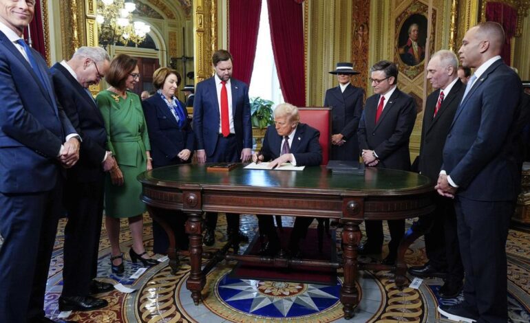 En directo | Trump, investido presidente: «La edad dorada de Estados Unidos comienza ahora»