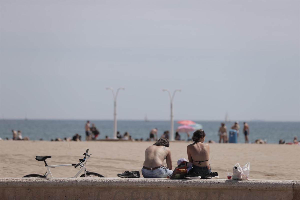 Playa de la Malvarrosa, en Valencia