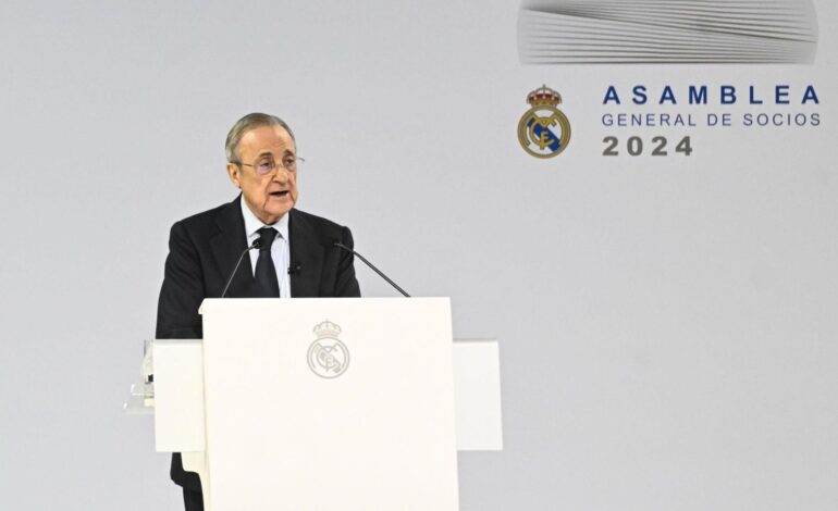 Florentino Pérez es reelegido como presidente del Real Madrid y cumplirá su séptimo mandato al frente del club