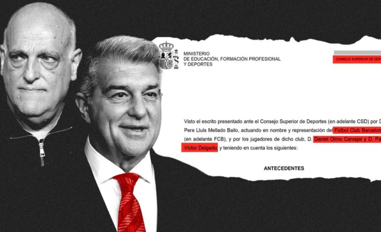 La resolución del CSD alega que la Comisión RFEF-LaLiga «no tenía competencia» en el ‘caso Olmo’ y que su fallo es «nulo»