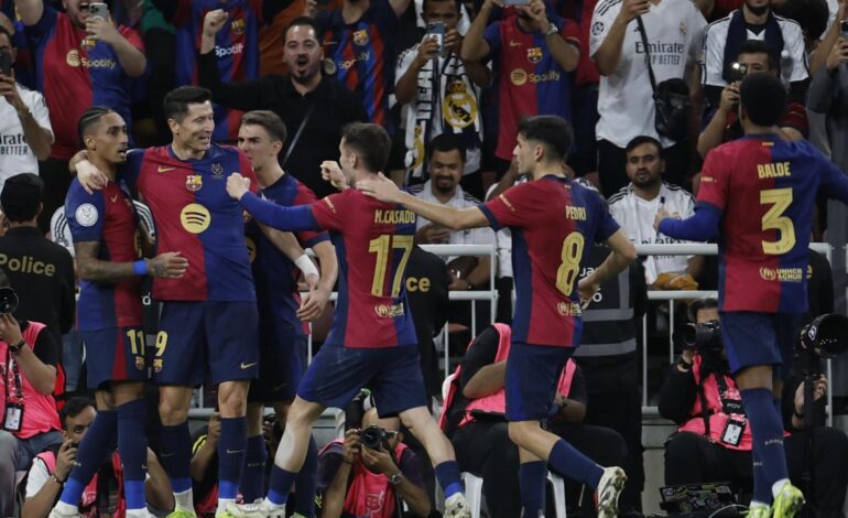 El Barça arrolla al Real Madrid y se proclama campeón de la Supercopa de España