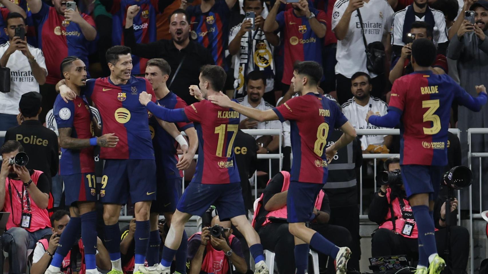 El Barça arrolla al Real Madrid y se proclama campeón de la Supercopa de España