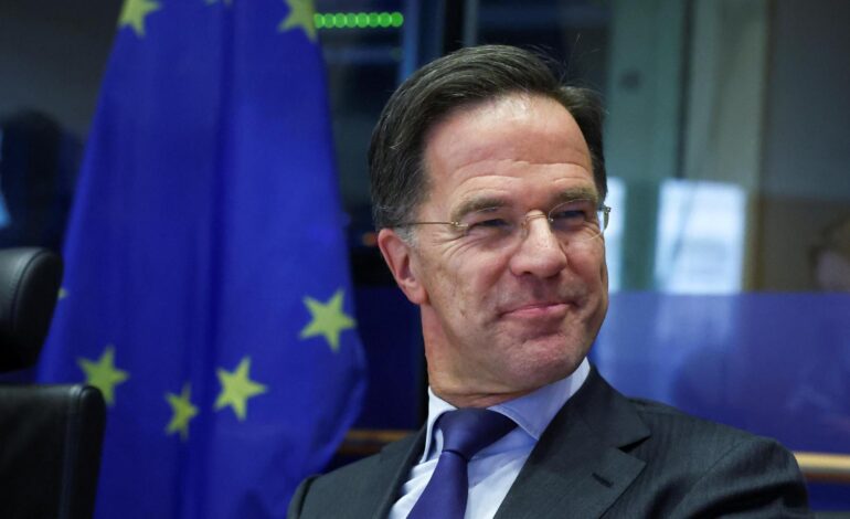 Mark Rutte pide a los aliados de la UE una «pequeña fracción» para defensa de lo que se invierte en pensiones o sanidad