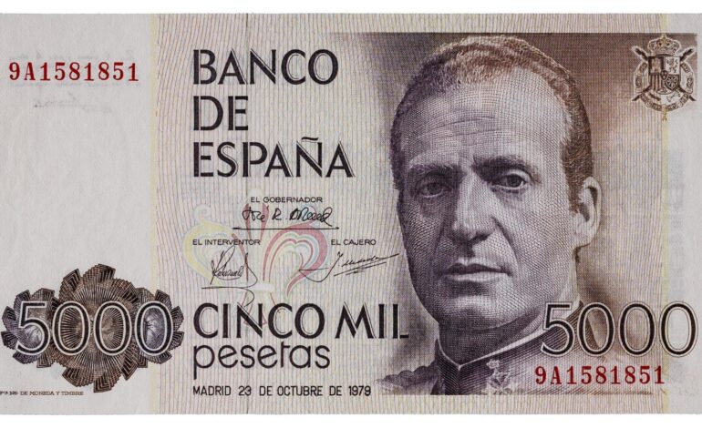 este es el valor actual de los billetes de 5.000 y 10.000 pesetas de Juan Carlos I