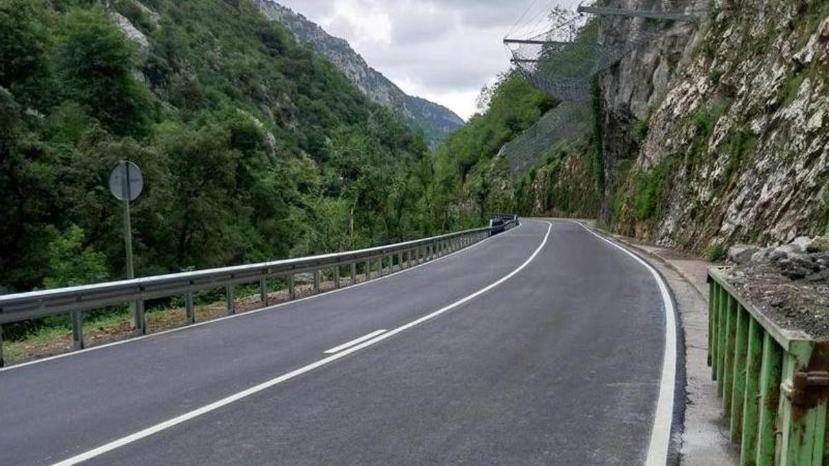 Fomento elaborará un inventario de taludes en la AS-114 entre Cangas de Onís y Panes