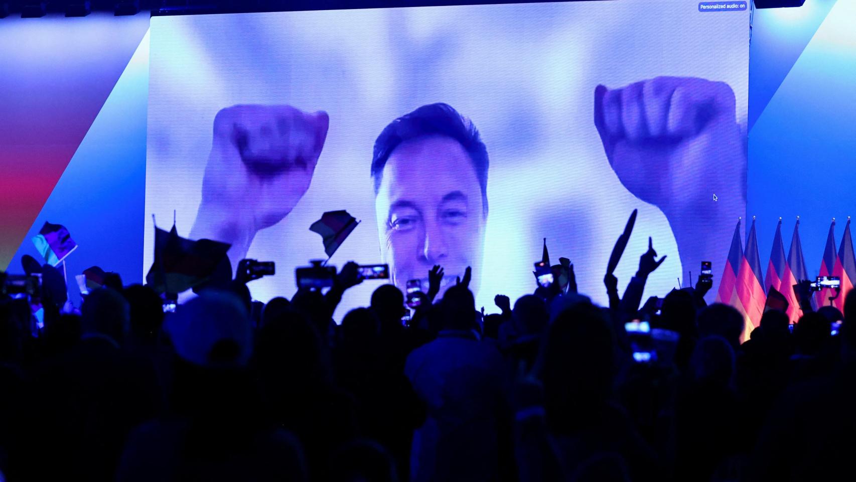 Elon Musk critica en un acto del partido de ultraderecha alemán AfD el «multiculturalismo que lo diluye todo»