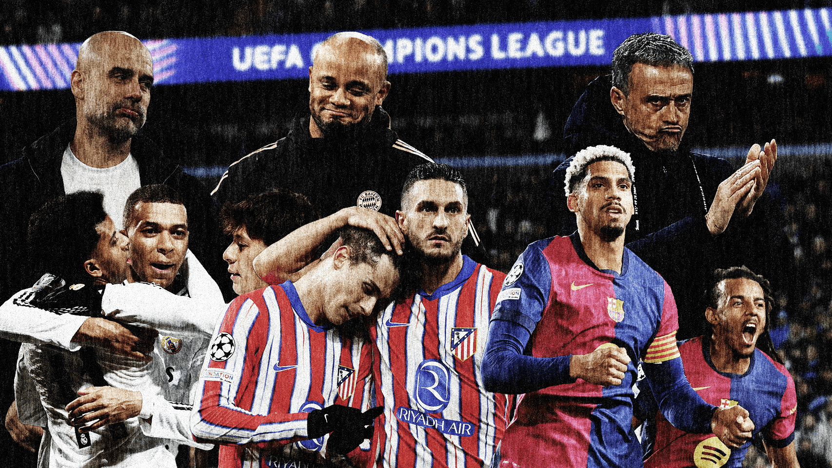 La locura de la Champions deja un cuadro loco con Madrid, City y Atlético como posibles rivales y el Barça que mira al PSG