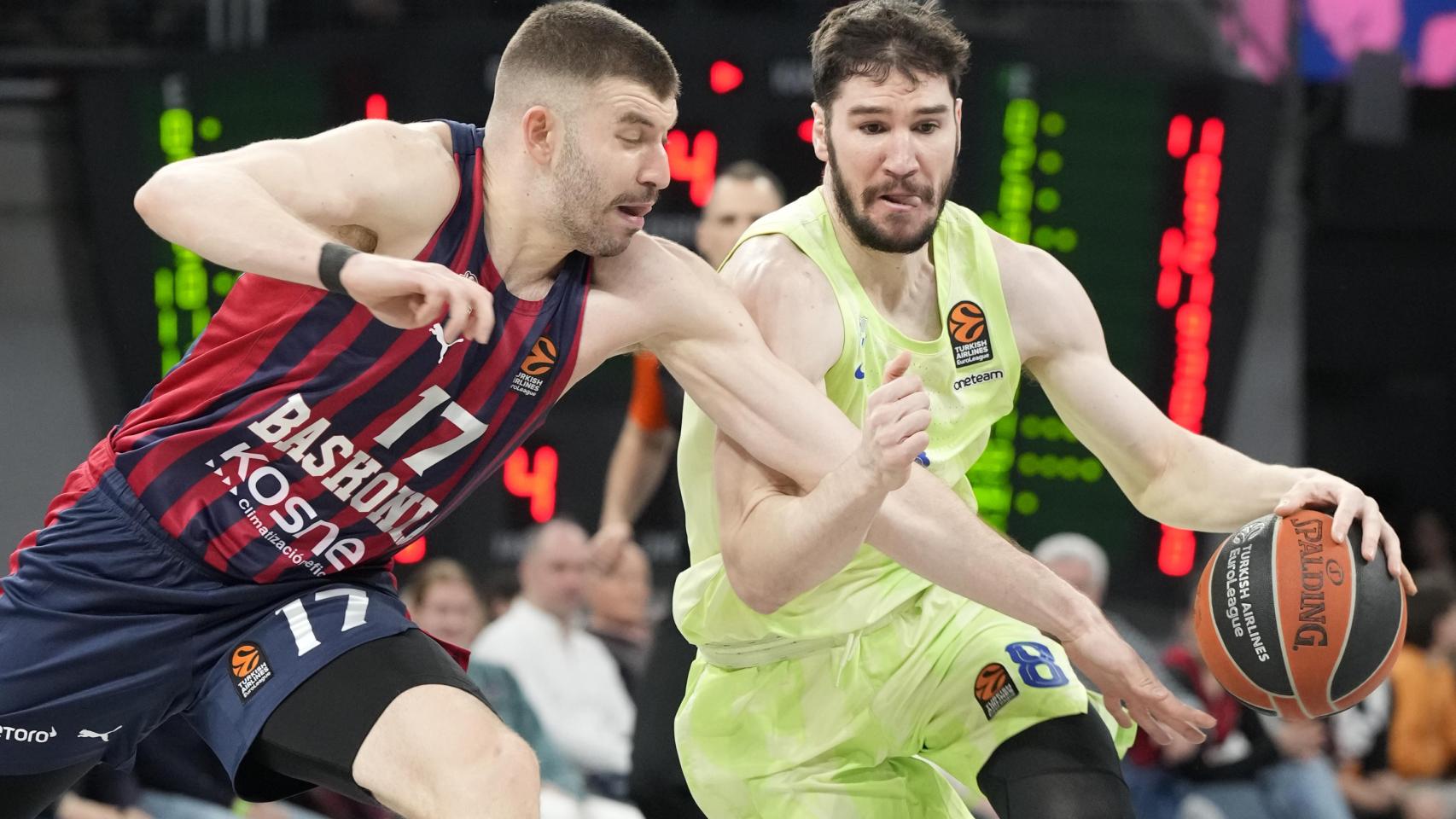 Baskonia 88 – 86 Barça: Baskonia vence al Barça de basket en un final ajustado y frena la recuperación de los culés en la Euroliga