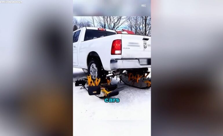 Así conducen sin problema los canadienses en un día de nieve: es la solución perfecta