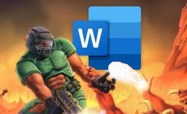 Así se juega DOOM en un documento de Microsoft Word