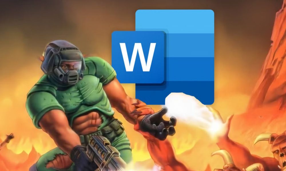 Así se juega DOOM en un documento de Microsoft Word