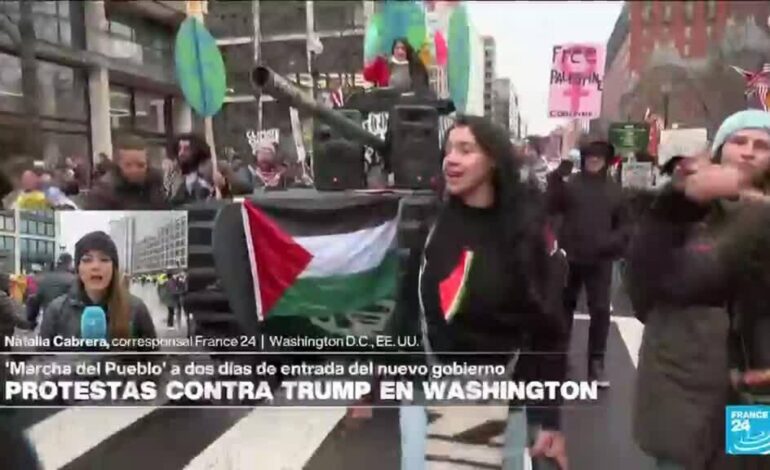 Informe desde Washington: manifestaciones en contra del regreso de Trump a la Casa Blanca