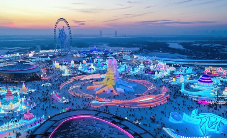 El Festival Internacional de Hielo y Nieve de Harbin, en imágenes