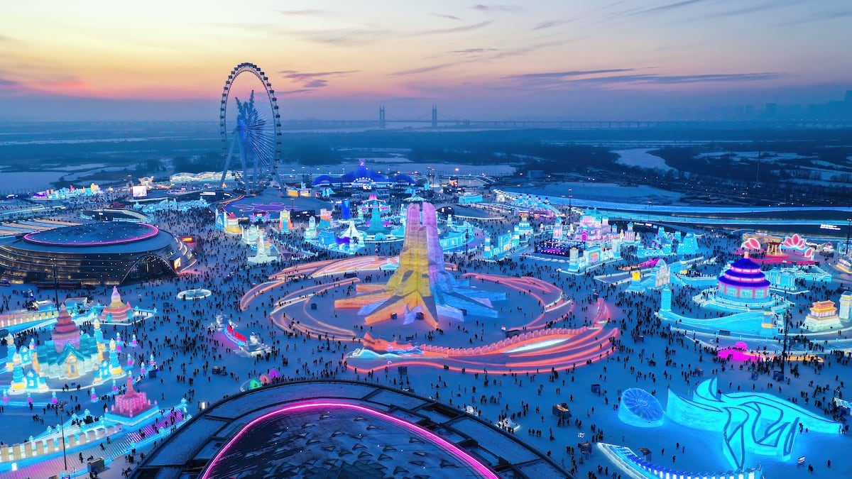 El Festival Internacional de Hielo y Nieve de Harbin, en imágenes