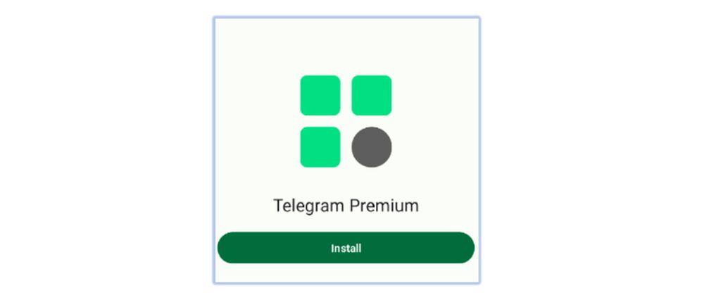 Icono de versión infectada de Telegram Premium