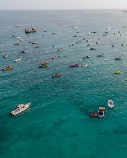 El puerto de la localidad de Santa María, en la isla de Sal (Cabo Verde).