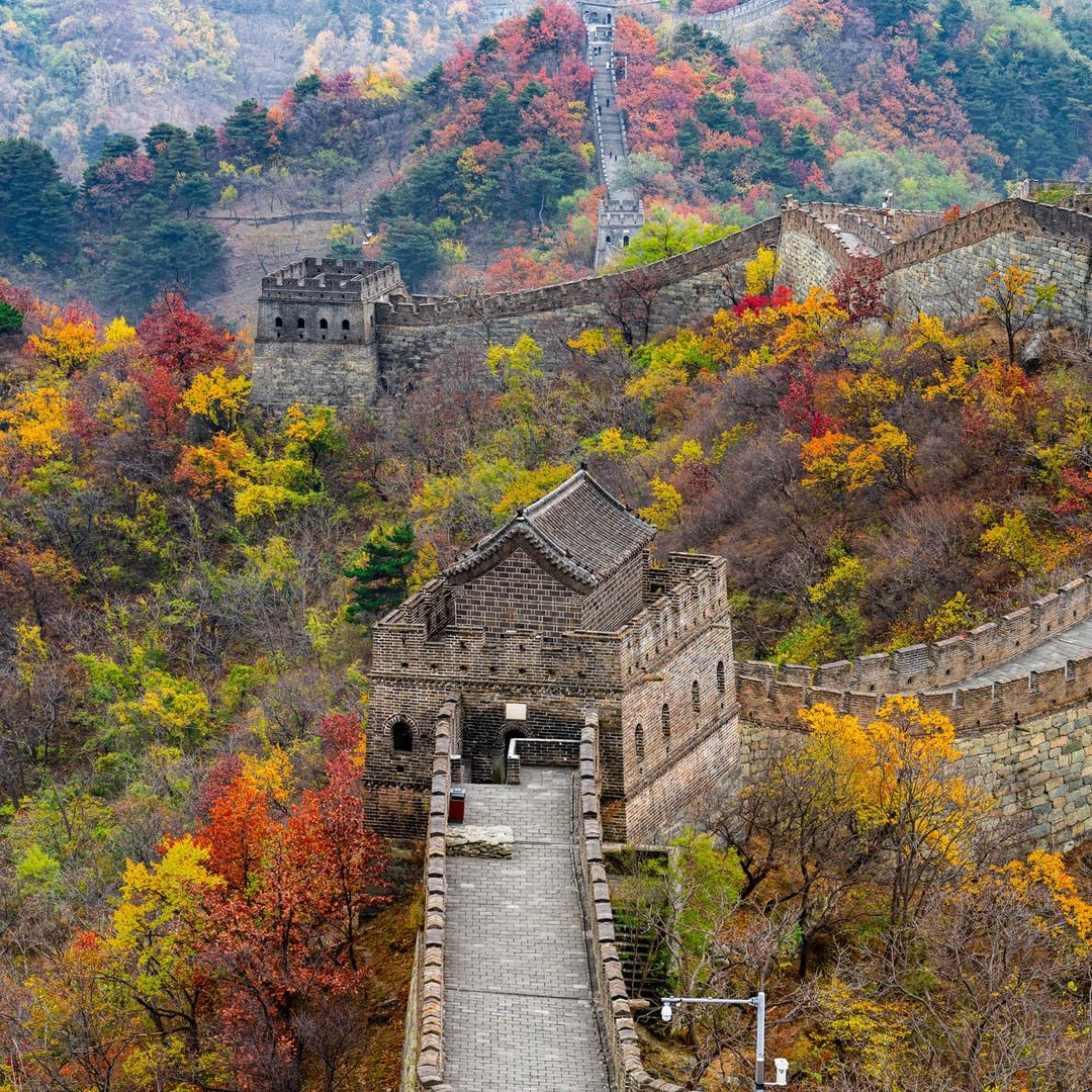 La Gran Muralla China en otoño