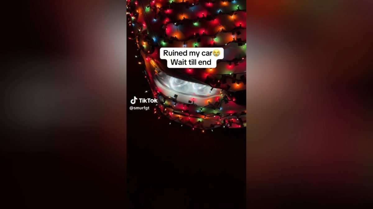 Llegan los arrepentimientos tras la Navidad: cubre su coche con luces y esto es lo que pasa al quitarlas