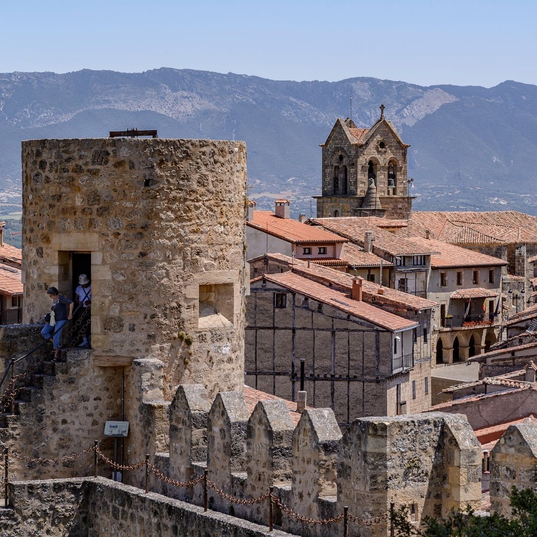 Vista panorámica de Frías y el castillo, Burgos