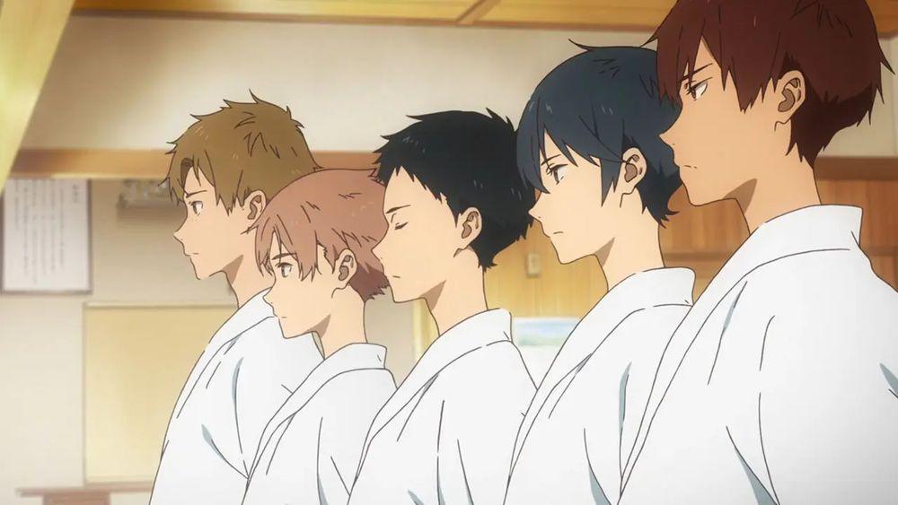 Escenas de la serie de anime Tsurune.