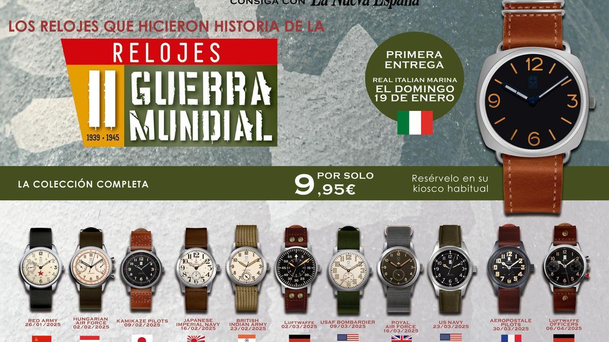 Consigue con LA NUEVA ESPAÑA la colección de relojes de la Segunda Guerra Mundial