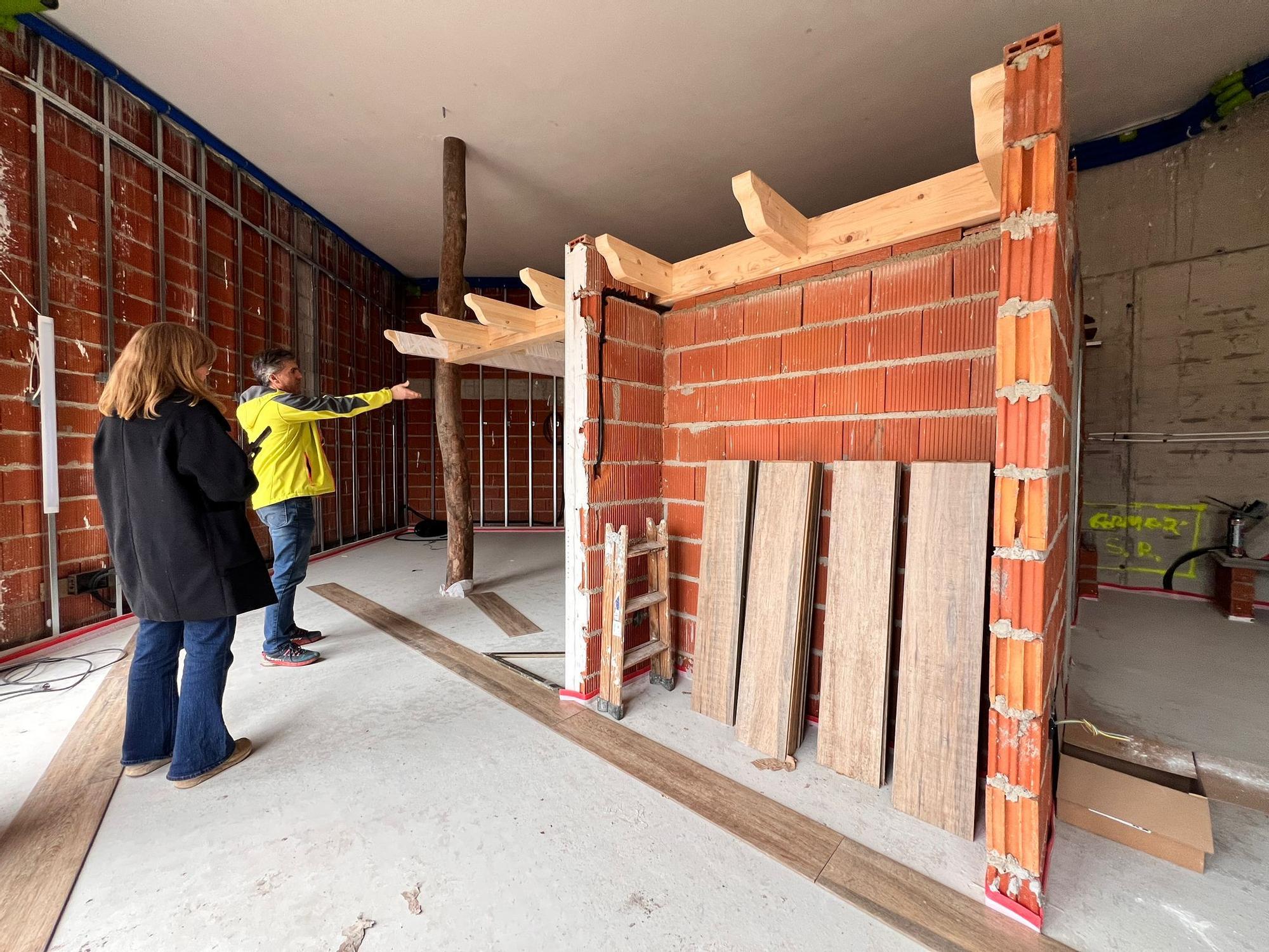 Así avanzan las obras en las casas Hobbit de Argüero