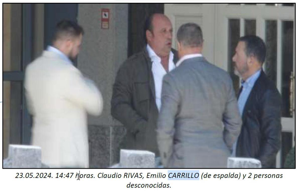 Claudio Rivas y el empresario Emilio Carrillo González