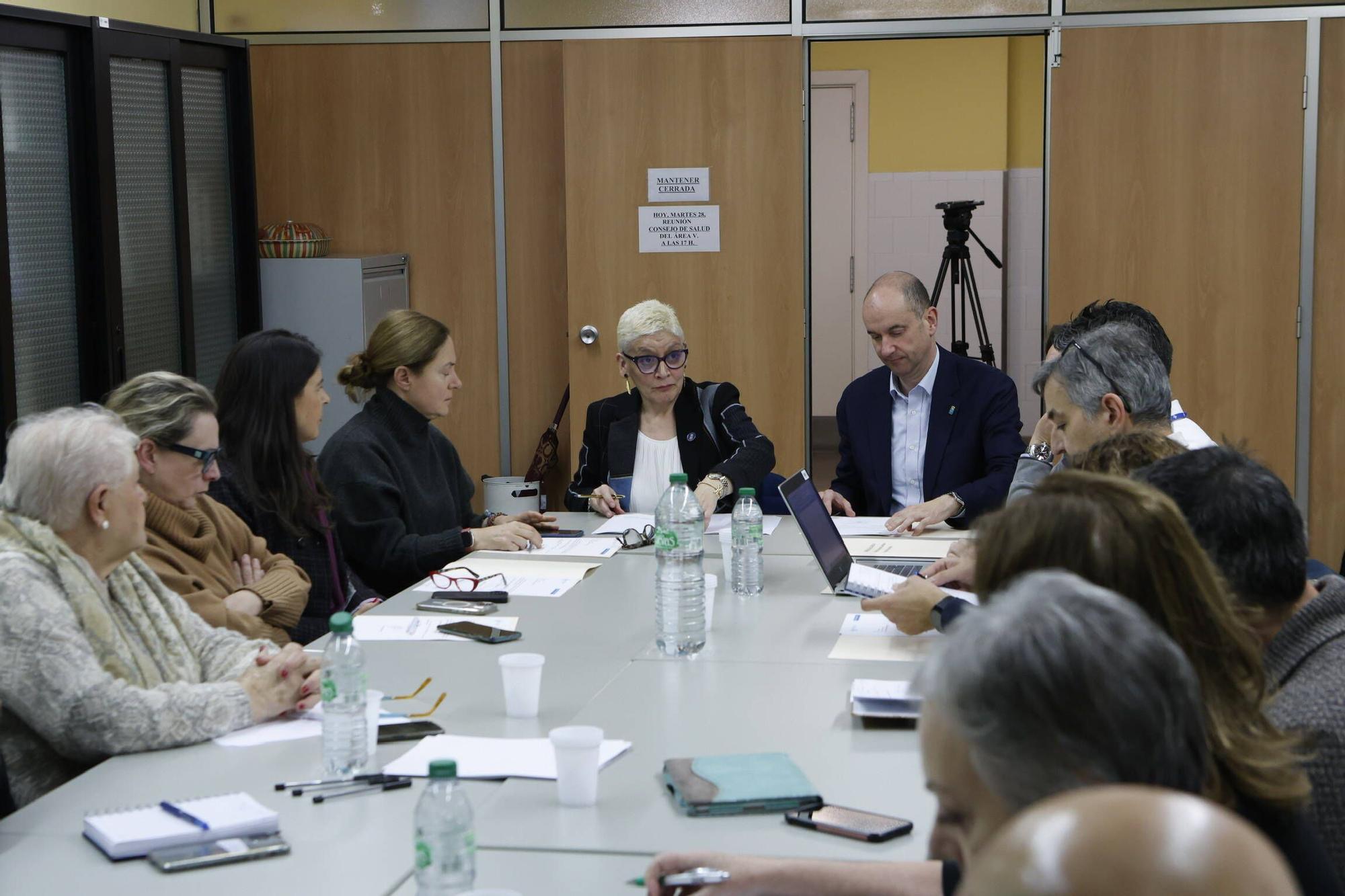 El Consejo de Salud celebrado en Gijón después del paro de la expansión de Cabueñes, en imágenes