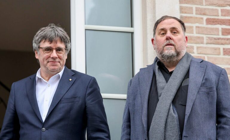 Junqueras y Puigdemont se reúnen en Waterloo y abren una «nueva etapa» del independentismo catalán