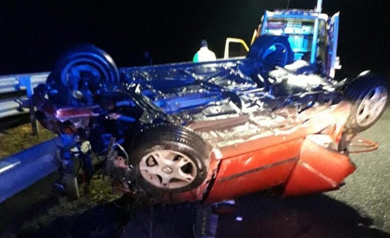 ACCIDENTE EL FRANCO | Una mujer resulta herida en un accidente de tráfico en la Autovía del Cantábrico a la altura de El Franco