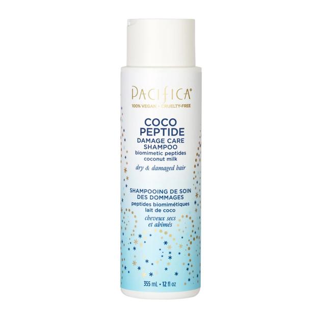 Champú para el tratamiento de daños con péptidos Pacifica Coco. Precio: 14,69 euros