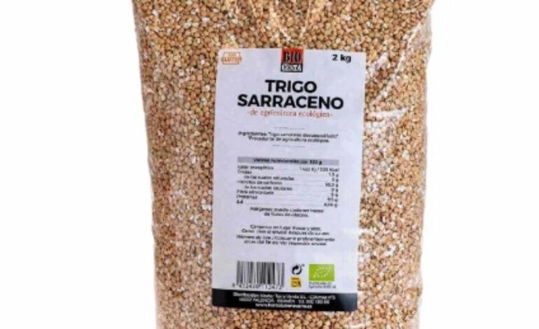 La AESAN alerta sobre la presencia de gluten no declarado en lotes de trigo sarraceno sin gluten