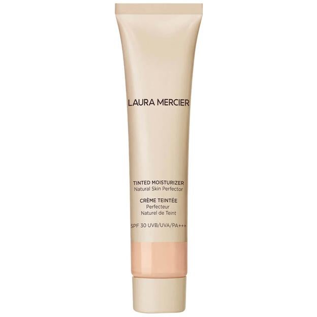 Crema hidratante con color perfeccionadora de la piel natural de Laura Mercier.