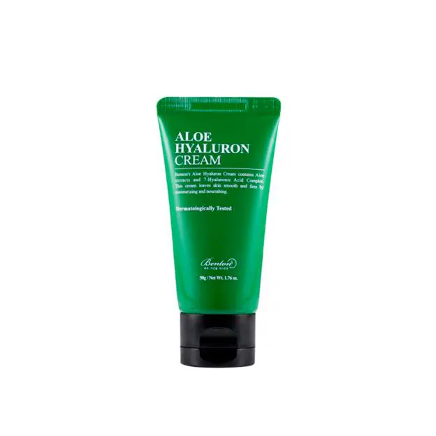 Crema facial de aloe hialurón de Benton.