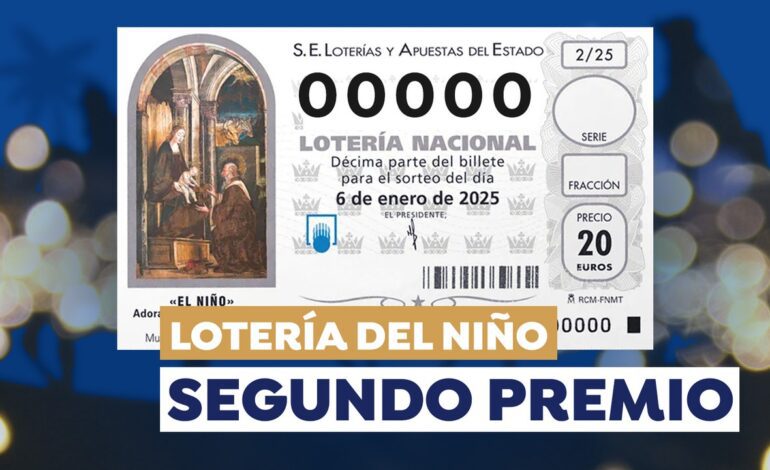 Cuánto se gana con el segundo premio de la Loteria de Niño 2025