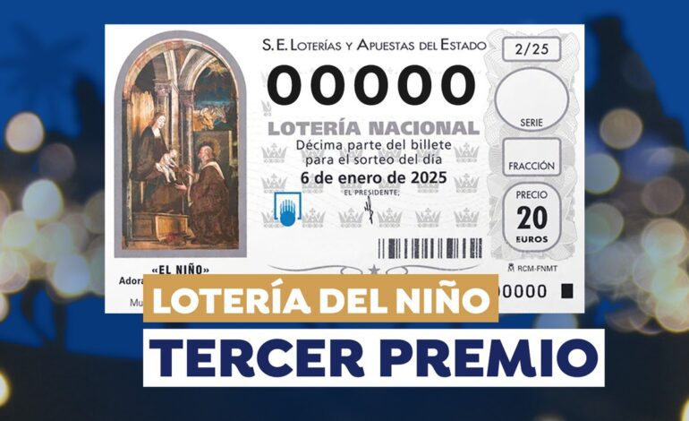 Cuánto se gana con el tercer premio de la Lotería de Niño 2025