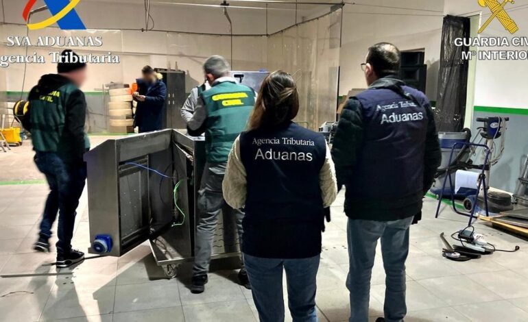 Incautan en Castellón 50 kilos de cocaína oculta en una climatizadora industrial