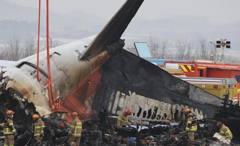 La caja negra del avión accidentado en Corea del Sur el pasado diciembre dejó de grabar cuatro minutos antes del choque