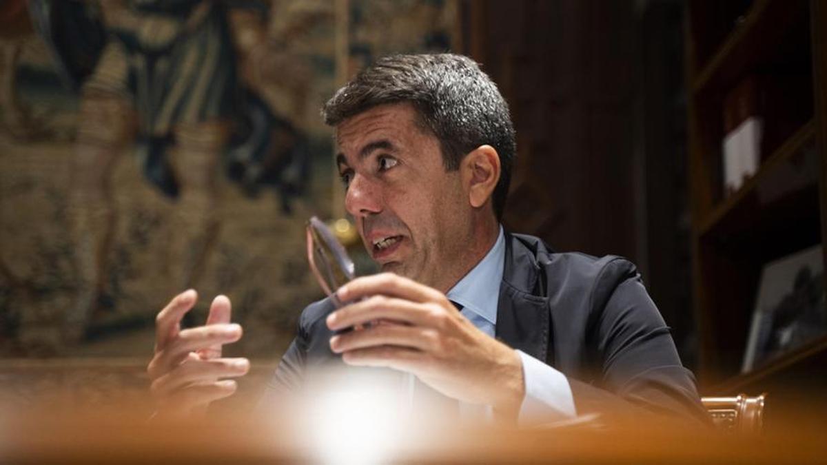 Mazón exige al Gobierno «impuestos cero» para los afectados de la DANA