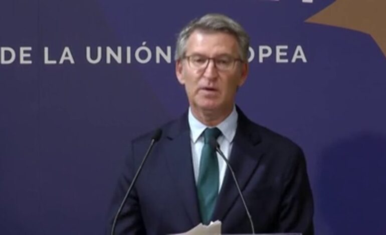 Feijóo lleva a la reunión de los populares europeos la «Ley Begoña» y la situación «insostenible» del fiscal general