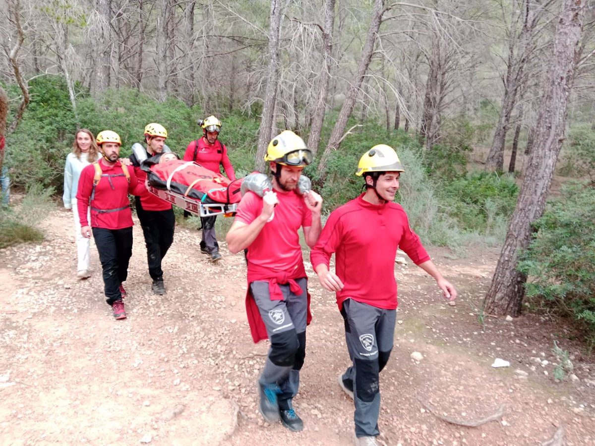 Rescatan a una excursionista herida en el camino de la Trapa (Mallorca)