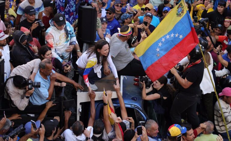 El equipo de campaña de María Corina Machado anuncia la liberación de la opositora venezolana