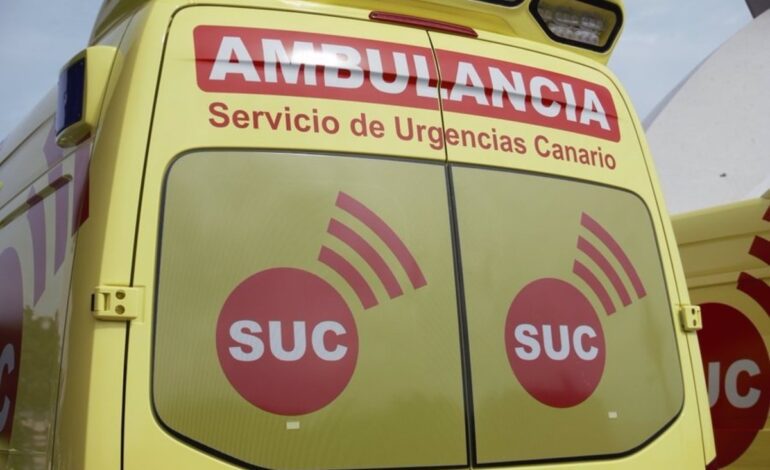 Un motorista resulta herido moderado al sufrir una caída en Las Palmas de Gran Canaria