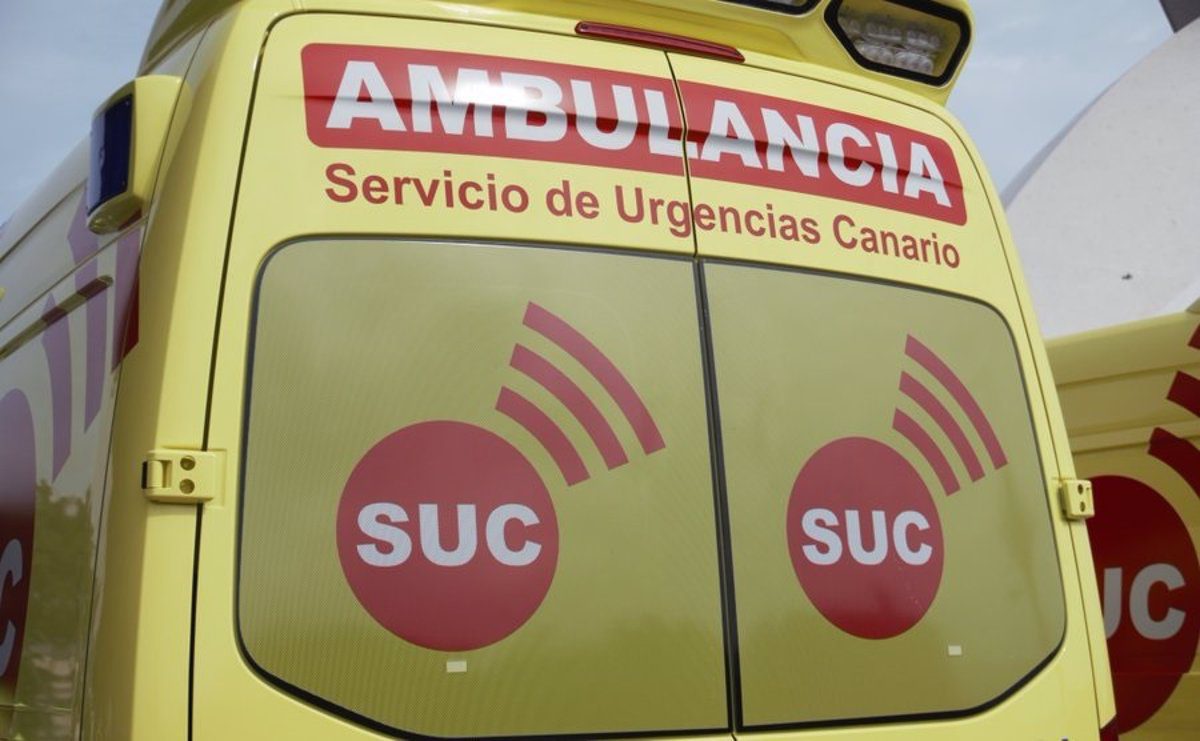 Un motorista resulta herido moderado al sufrir una caída en Las Palmas de Gran Canaria